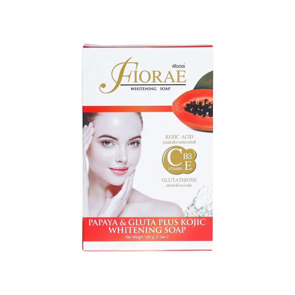 Fiorae 7 Days Papaya & Gluta Plus Kojic Whitening Soap 165g